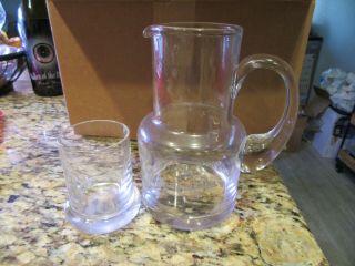 Cool,  Rare Tiffany Water Pitcher Glass Set Custom For The Donna Summer Musical