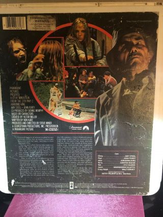 Rare Friday The 13th Part 2 CED.  Capacitance Electronic Disc,  Slasher Horror 2
