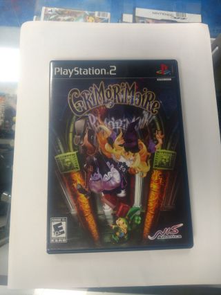 Rare Grimgrimoire Sony Playstation 2 Ps2 2007 Complete Cib Jrpg Magic Nis