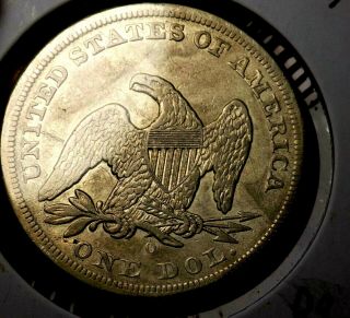 1859 O Seated Liberty Dollar Ch Bu Rare Frosty Early Year