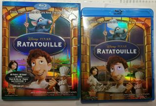 Ratatouille (blu - Ray,  Rare Out - Of - Print Embossed Slip Cover.  From Disney/pixar)