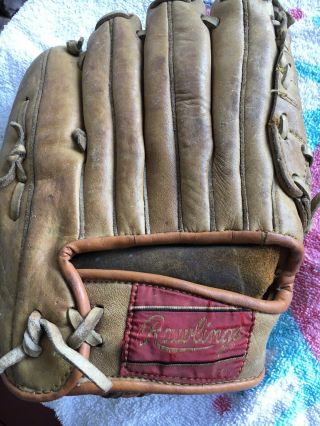 Rawlings Baseball Glove Rht Gj99 Mickey Mantle L Heel Deep Well Pocket Rare Find