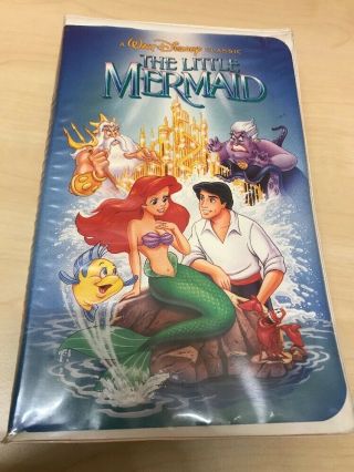 The Little Mermaid (1990 Vhs) Rare Banned Cover Art (gold Penis Castle)