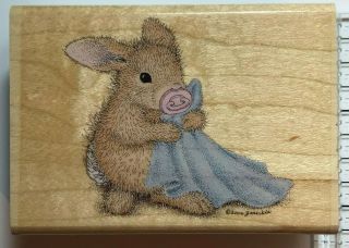 Stampabilities,  House Mouse,  Blankey,  2006 Rare Wood Mounted Stamp