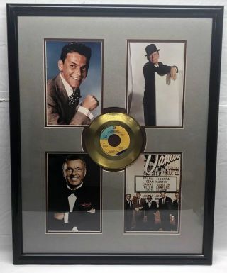 Frank Sinatra Tribute Framed " You And Me " Record W/ Four Rare Photos -