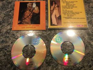 LED ZEPPELIN Masters of Excess Rare Live 2 CD Set Boston Tea Party 5 - 19 - 69 2