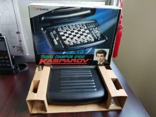 Kasparov Travel Champion 2100 Chess Computer Game By Saitek Electronic Rare 2