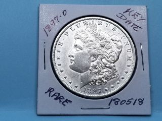 1897 - O Morgan Silver Dollar Luster Rare Key Date Unc 180518 - 90ff