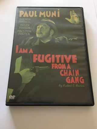 I Am A Fugitive From A Chain Gang (dvd,  1932) Paul Muni Glenda Farrell Rare Oop