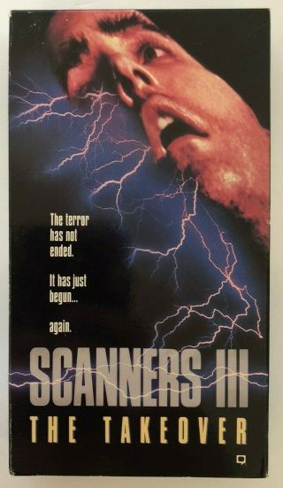 Scanners Iii The Takeover Rare & Oop Horror Sci - Fi Republic Pictures Video Vhs