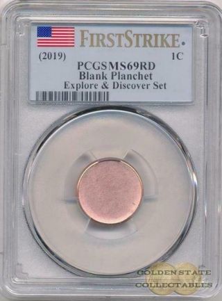 (2019) Explore & Discover Set Blank Planchet Ms69rd Pcgs First Strike Very Rare