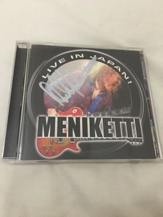 Dave Meniketti Live In Japan Rare Cd Signed Y & T Out Of Print