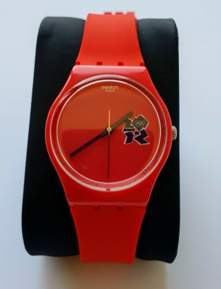 London 2012 Olympic Games Maker Swatch Watch.  Rare,  Collectible.