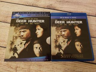 The Deer Hunter (blu - Ray,  2012,  No Dvd Disc) W/ Very Rare 100th Ann.  Slipcover