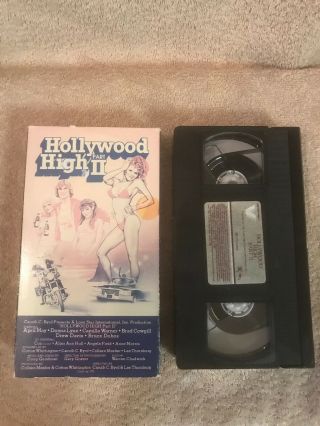 Hollywood High Part Ii Rare & Oop Comedy Movie Vestron Home Video Vhs