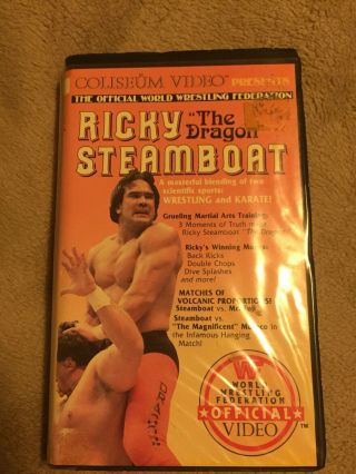 Wwf Ricky “the Dragon” Steamboat Coliseum Video Vhs - Wwe - Rare - Hard To Find