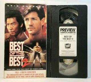 Best Of The Best 2 (vhs 1993,  Rare Screener) Vg Eric Roberts