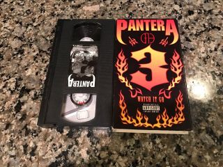 Pantera 3 Watch It Go Rare Vhs 1997 Megadeath Metallica Exodus Anthrax