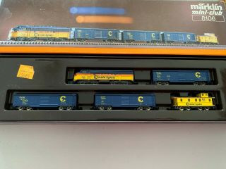 Rare - Marklin Z - Gauge 8106 Chessie System Train Set - Awesome One