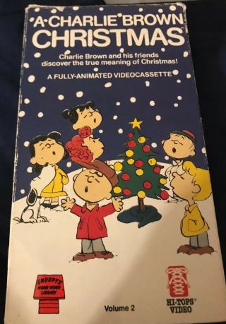 A Charlie Brown Christmas Vhs 1987 Hi - Tops Snoopy Video Tape Rare Volume 2