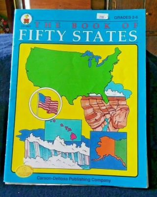 The Book Of Fifty States By Carson - Dellosa - Rare Find