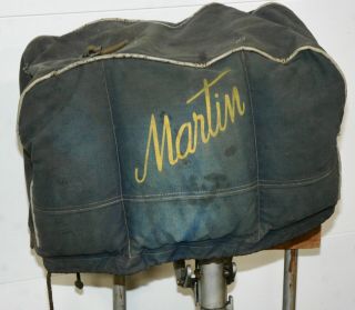 Rare Vintage Martin " 45 " Marine Canvas Cover Outboard Boat Motor Part