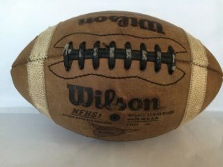Rare Vintage Wilson Gst Nfhs Ncaa Football Harding University Made In Usa