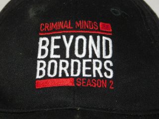 Rare Criminal Mind Beyond Borders Season 2 Film Crew Set Hat Strap Back Cap Show 3