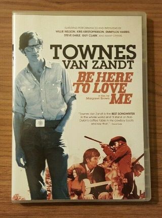Be Here To Love Me - A Film About Townes Van Zandt Dvd Rare Oop R1 Us