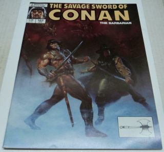 Savage Sword Of Conan 162 (marvel Comics 1989) Solomon Kane (fn/vf) Rare