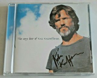 Kris Kristofferson Signed Cd.  The Very Best Of.  In Person.  Rare