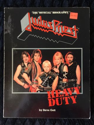 Judas Priest Heavy Duty Photo Bio Book Vintage Rare