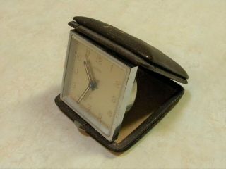 Vintage Rare Angelus Swiss 8 Day 15 Jewel Travel Alarm clock 3
