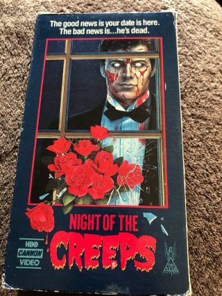 Night Of The Creeps Vhs Rare Horror 1986 Hbo Video Cult Classic