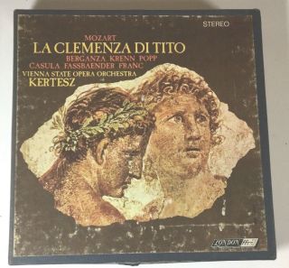 Rare Kertesz Mozart La Clemenza Di Tito 2 - Reel Tape Set Guaranteed 7 - 1/2ips Vg,