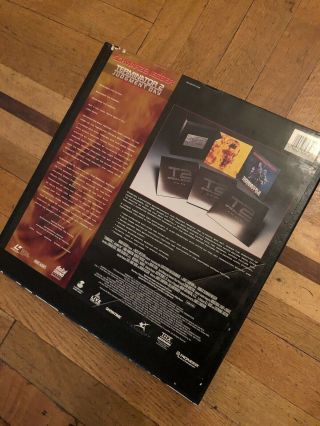 RARE BLUE Terminator 2 T2 Judgment Day Special Edition Laserdisc Set THX 3