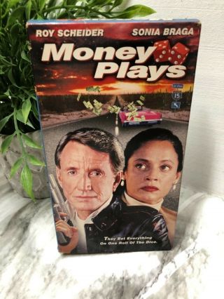 Money Plays (vhs Tape,  1999) Roy Scheider,  Sonia Braga Rare
