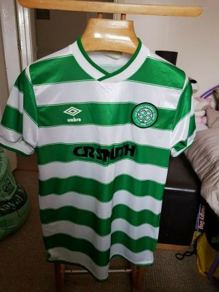 Rare Old Celtic 1984 Football Shirt Size Large