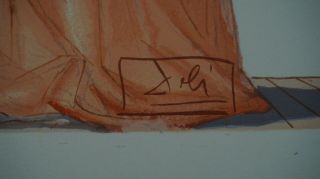 Rare Salvador Dali ' Dante ' Signed German Divine Comedy woodcut 3