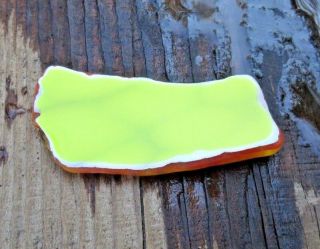 Sea Glass RARE FLASHED ART GLASS ORANGES,  YELLOWS,  WHITES & CLEAR 7