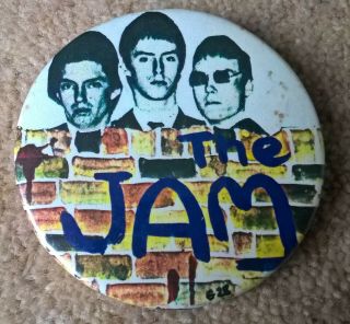 The Jam - Vintage Rare Punk Mod Pin Badge,  Memorabilia