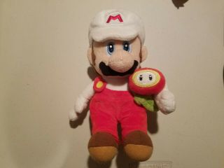 2008 Mario Galaxy Fire Mario Plush Nintendo Vintage Rare Doll Toy Figure