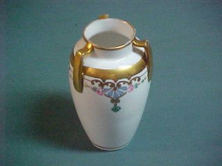 Antique W.  A.  Pickard Noritake Nippon Hand Painted Art Nouveau 5 " Vase Rare