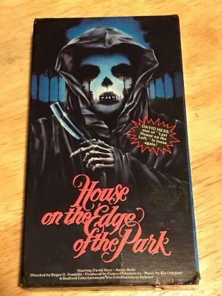 House On The Edge Of The Park Vhs Rare Horror Vestron Video David Hess Deodato