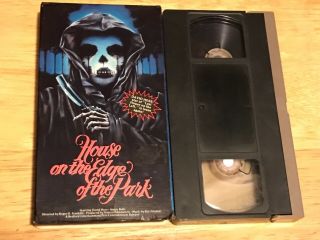 House On The Edge Of The Park VHS Rare Horror Vestron Video David Hess Deodato 6