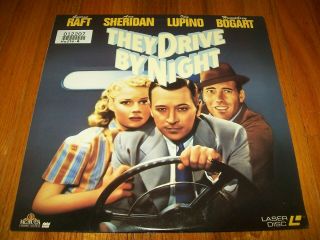 They Drive By Night Laserdisc Ld Very Rare W/trailer