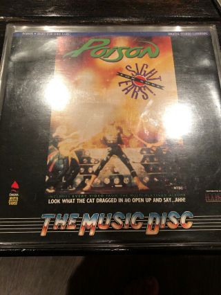 Poison: Sight For Sore Ears Laserdisc Rare