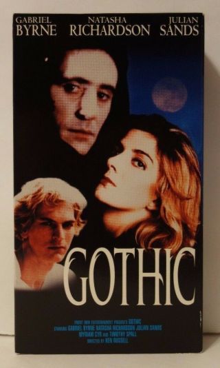 Gothic Rare & Oop Horror Movie Front Row Entertainment Home Video Vhs