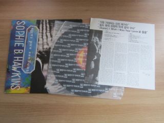 Sophie B.  Hawkins Tongues And Tails Rare 1992 Korea Orig Vinyl Lp Insert