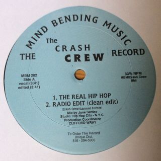 Crash Crew - The Real Hip Hop / Champagne Flights ‎12 " Rare 1996 Harlem Rap